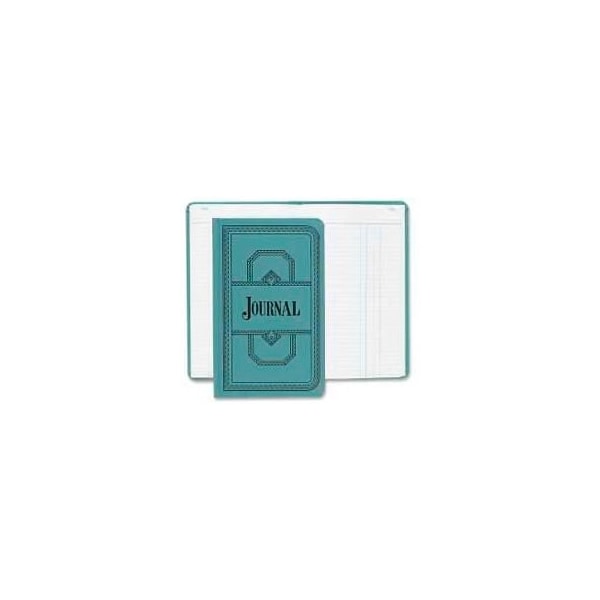 Esselte Boorum & Pease Account Book, Journal Ruled, 12-1/8" x 7-1/2", Blue Cover, 300 Sheets/Pad 66300J - main